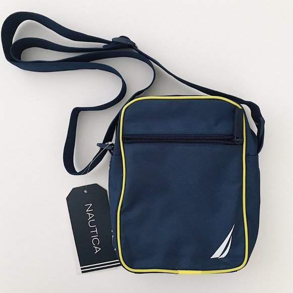 Nautica Crossbody Shoulder Bag in Navy/Yellow - Picture 6 of 11